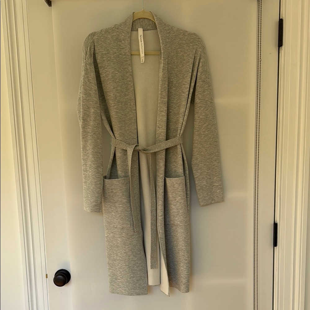 Aritzia Babaton Light Gray Cardigan